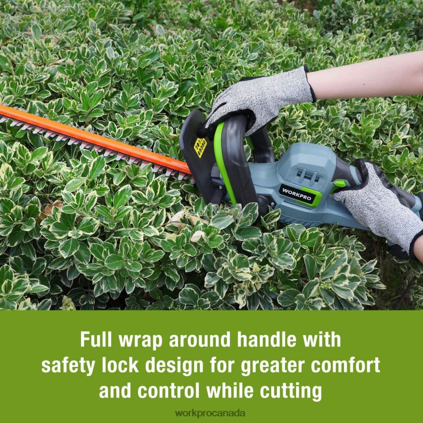 Morden WORKPRO 20V Cordless Hedge Trimmer Dual Action Blades Electric Gardening Tool 2.0Ah Battery and 1 Hour Quick Charger Included Tool ZNRDXV295