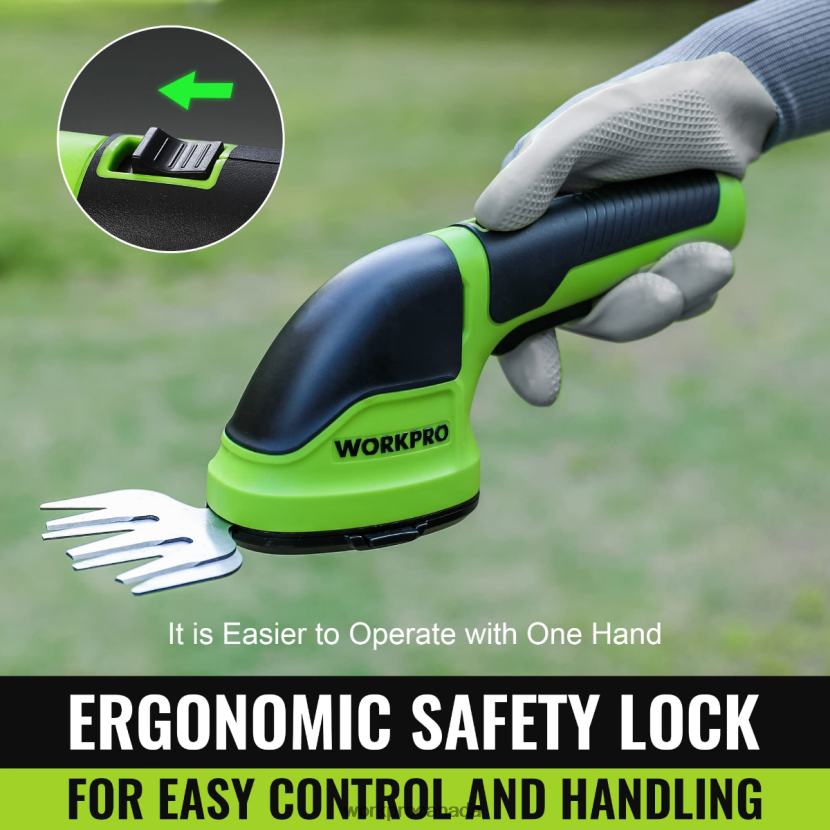 Pink/Green/White WORKPRO 2 in 1 Handheld 3.6V Electric Cordless Shrubbery Trimmer Hedge Shears/Grass Cutter Tool ZNRDXV268