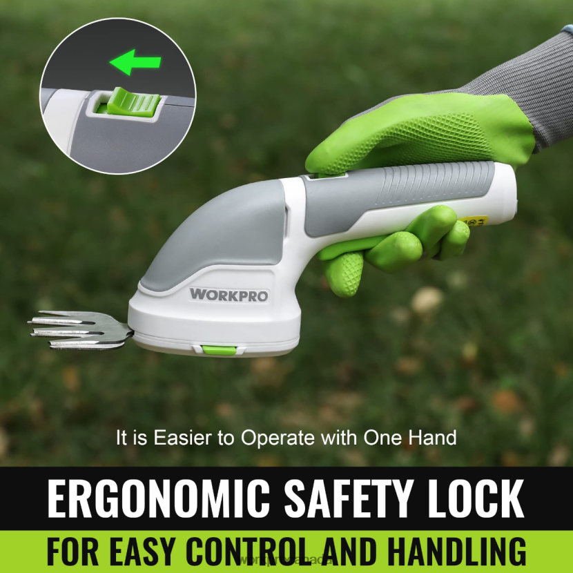 Pink/Green/White WORKPRO 2 in 1 Handheld 3.6V Electric Cordless Shrubbery Trimmer Hedge Shears/Grass Cutter Tool ZNRDXV268