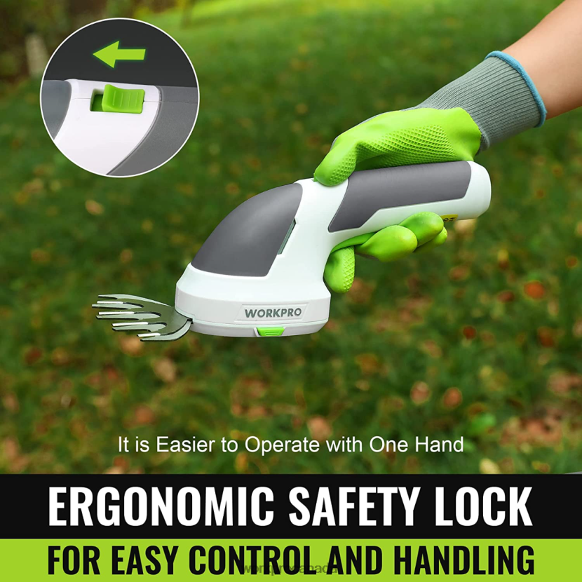 Pink/Green/White WORKPRO 2 in 1 Handheld 7.2V Electric Cordless Shrubbery Trimmer Hedge Shears/Grass Cutter Tool ZNRDXV269