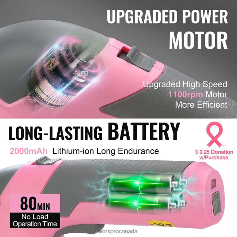 Pink/Green/White WORKPRO 2 in 1 Handheld 7.2V Electric Cordless Shrubbery Trimmer Hedge Shears/Grass Cutter Tool ZNRDXV269