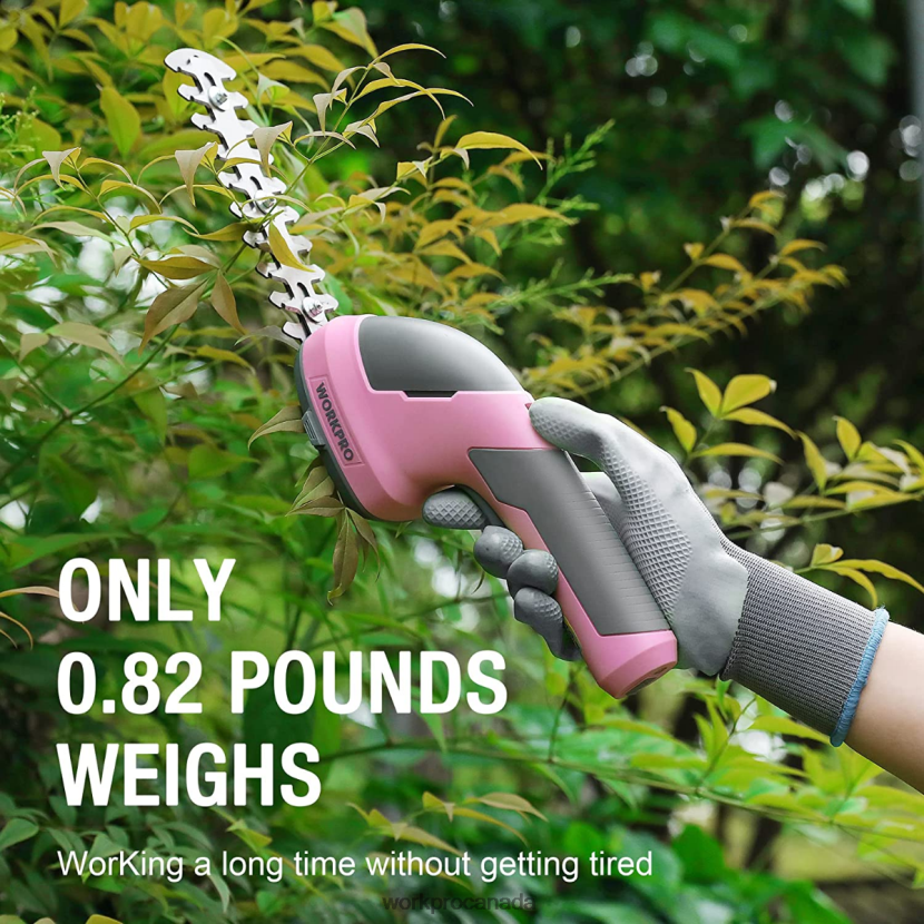 Pink/Green/White WORKPRO 2 in 1 Handheld 7.2V Electric Cordless Shrubbery Trimmer Hedge Shears/Grass Cutter Tool ZNRDXV269