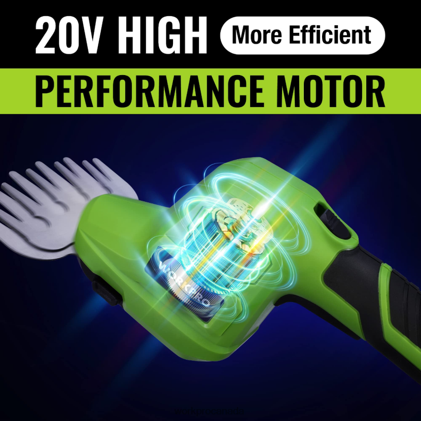 Useful WORKPRO 2 in 1 20V Electric Cordless Grass Hedge Shear & Handheld Shrubbery Trimmer, with 2.0Ah Rechargeable Lithium-Ion Battery and 1 Hour Fast Charger Tool ZNRDXV302