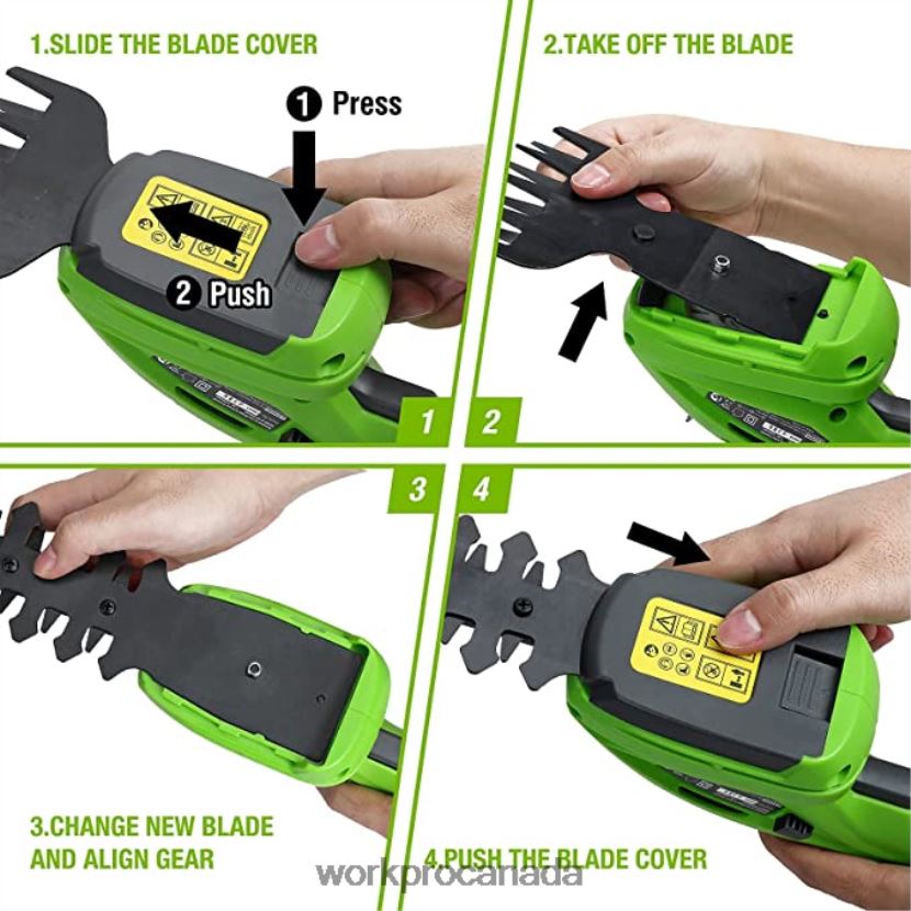 Morden WORKPRO 20V Cordless Hedge Trimmer & 2 in 1 Handheld Hedge Trimmer & 2-Piece Pruning Shears & Garden Knee Pads Tool ZNRDXV320