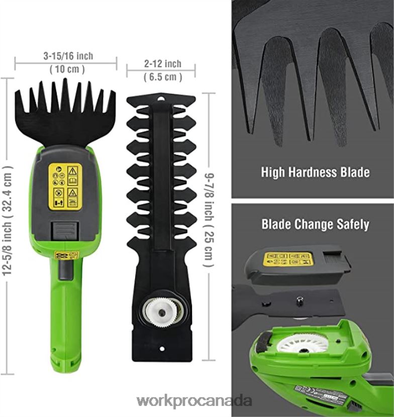 Morden WORKPRO 20V Cordless Hedge Trimmer & 2 in 1 Handheld Hedge Trimmer & 2-Piece Pruning Shears & Garden Knee Pads Tool ZNRDXV320
