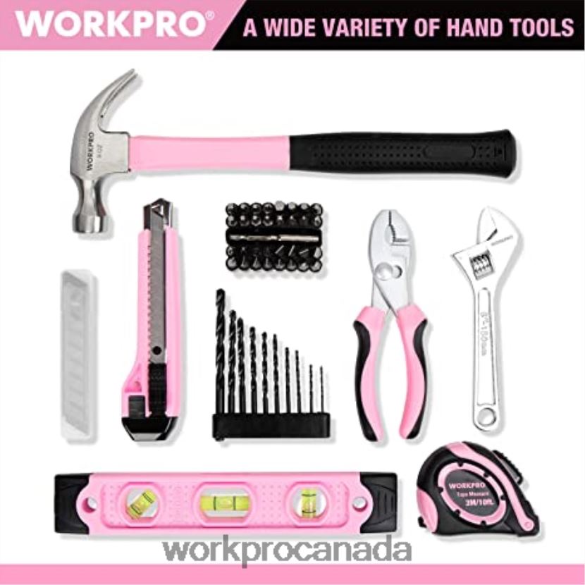 Pink WORKPRO 12V Cordless Drill Set & 6-in-1 Staple Gun & 8 Pcs Magnetic Screwdrivers Set & Cordless Hot Melt Glue Gun Tool ZNRDXV313