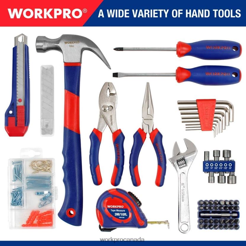 Useful WORKPRO Face Clamp & 12V Cordless Drill and Home Tool Kit & 10 Pcs Pro Spade Drill Bit Set & 4-in-1 Staple Gun Heavy-Duty Tool ZNRDXV318
