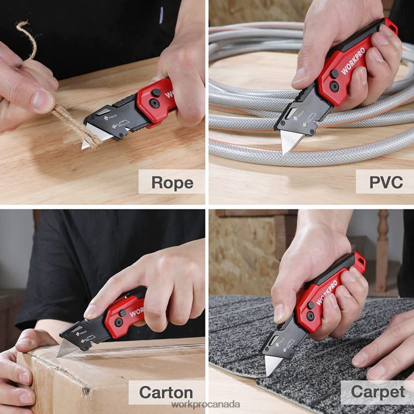 Morden WORKPRO Utility Knife Blades, SK5 Steel Box Cutter Blades Refills, Standard Size with Individual Dispenser, Pack of 50 Tool ZNRDXV55