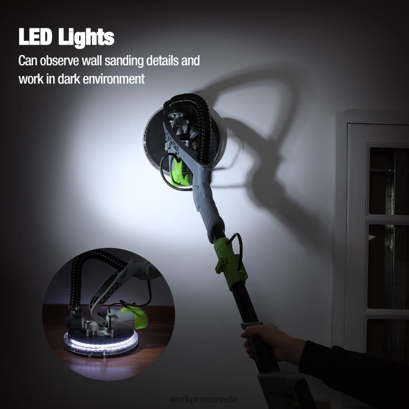 Morden WORKPRO 720W Electric Drywall Sander with Vacuum Tool ZNRDXV228