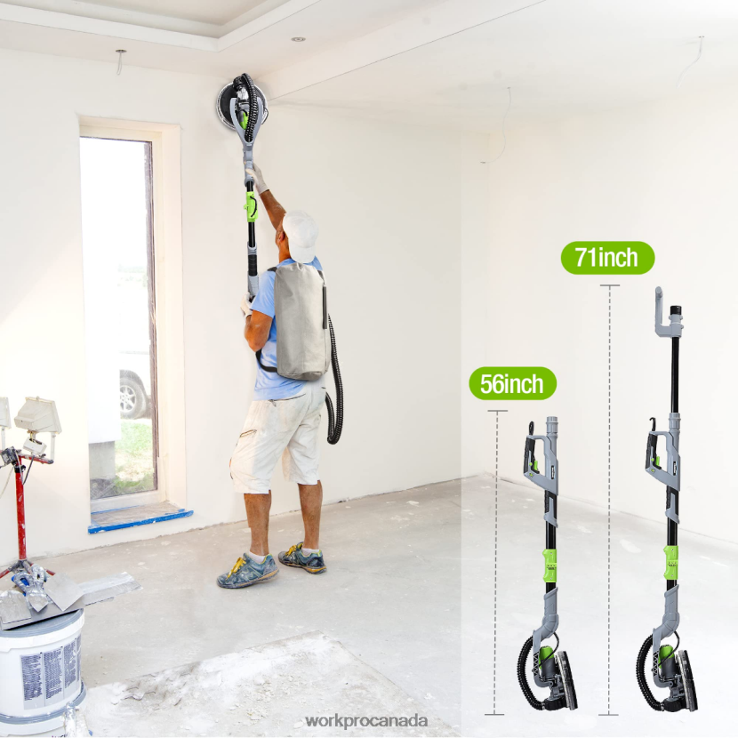 Morden WORKPRO 720W Electric Drywall Sander with Vacuum Tool ZNRDXV228