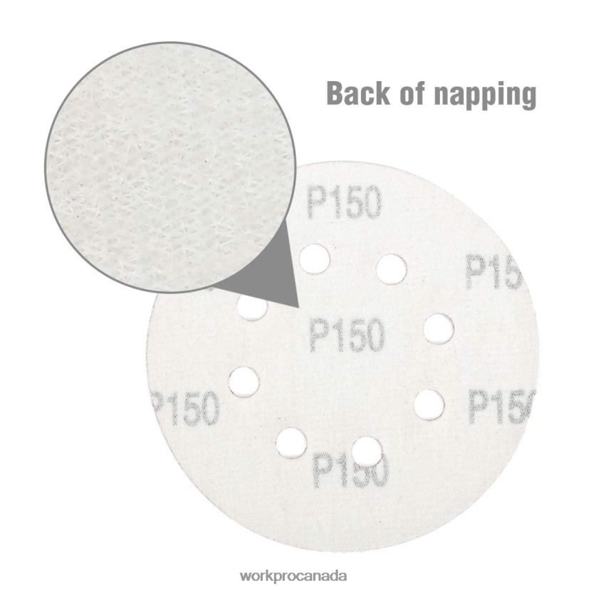 Helpful WORKPRO 150 Pcs Sanding Discs Set for Random Orbital Sander Tool ZNRDXV197