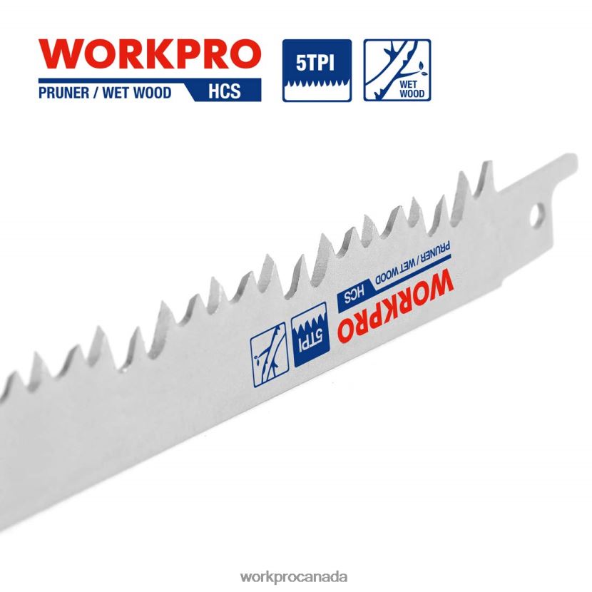 Helpful WORKPRO 5 Pcs 9-Inch Wood Pruning Reciprocating Saw Blade Set Tool ZNRDXV208