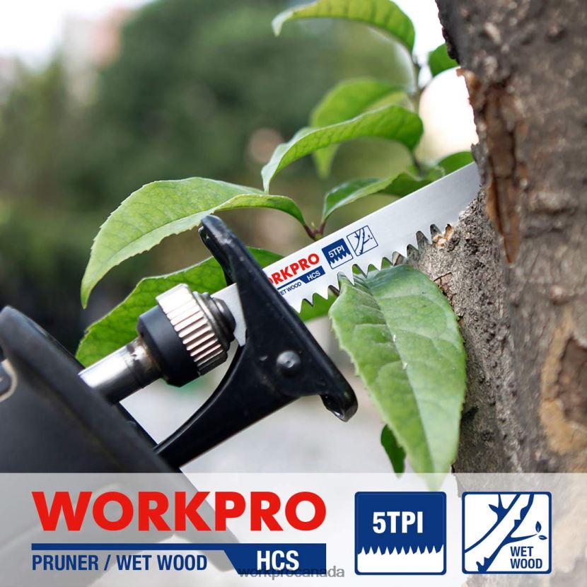 Helpful WORKPRO 5 Pcs 9-Inch Wood Pruning Reciprocating Saw Blade Set Tool ZNRDXV208