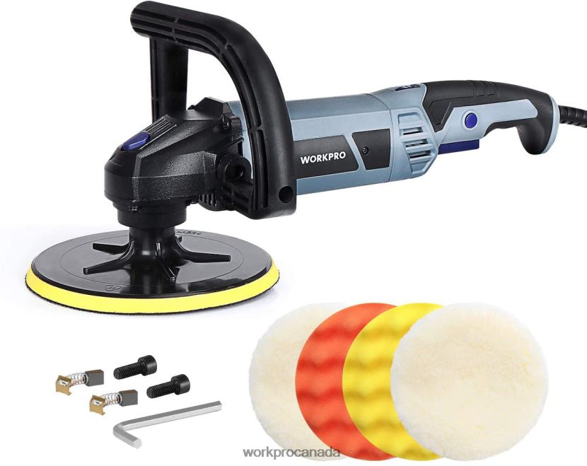 Helpful WORKPRO Detachable Handle Buffer Polisher with Accessories Tool ZNRDXV231