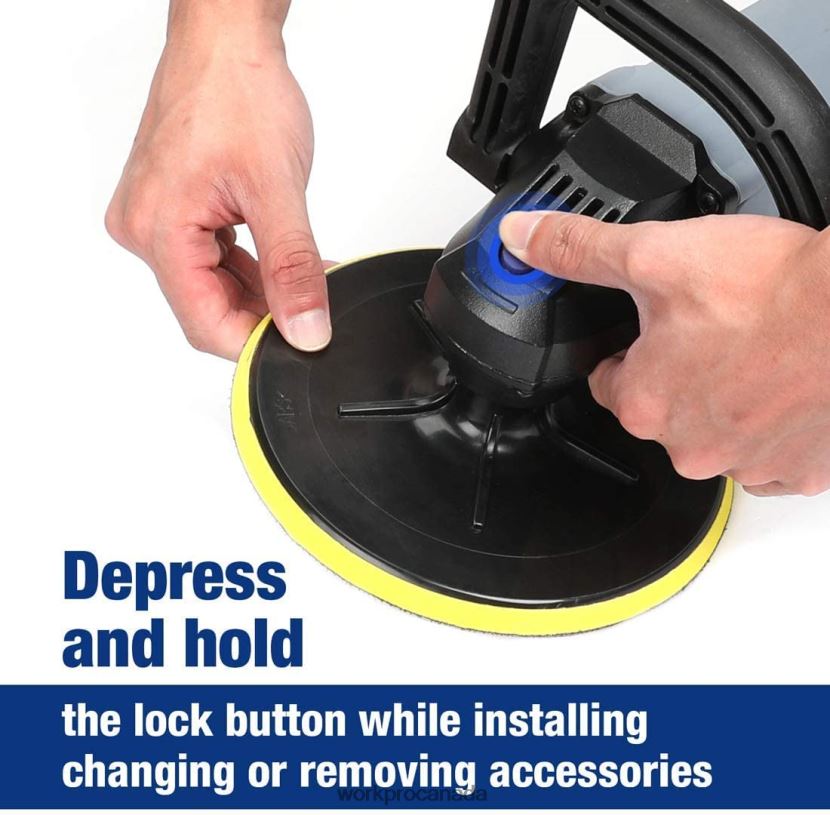 Helpful WORKPRO Detachable Handle Buffer Polisher with Accessories Tool ZNRDXV231