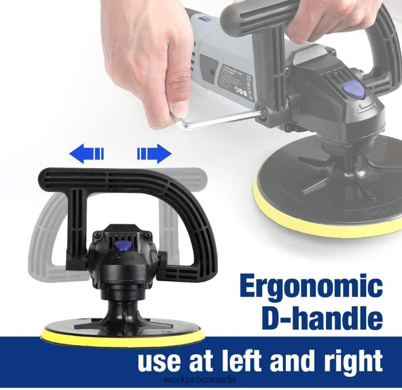 Helpful WORKPRO Detachable Handle Buffer Polisher with Accessories Tool ZNRDXV231