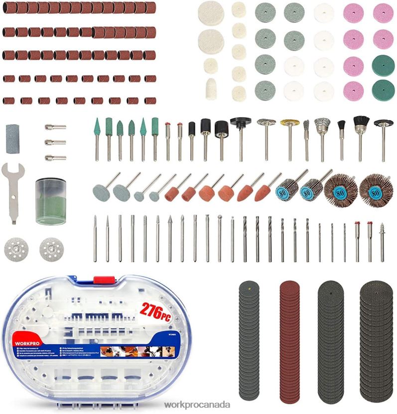 Morden WORKPRO 276 Pcs Rotary Tool Accessories Kit Cutting Carving and Polishing Universal Fitment Tool ZNRDXV191