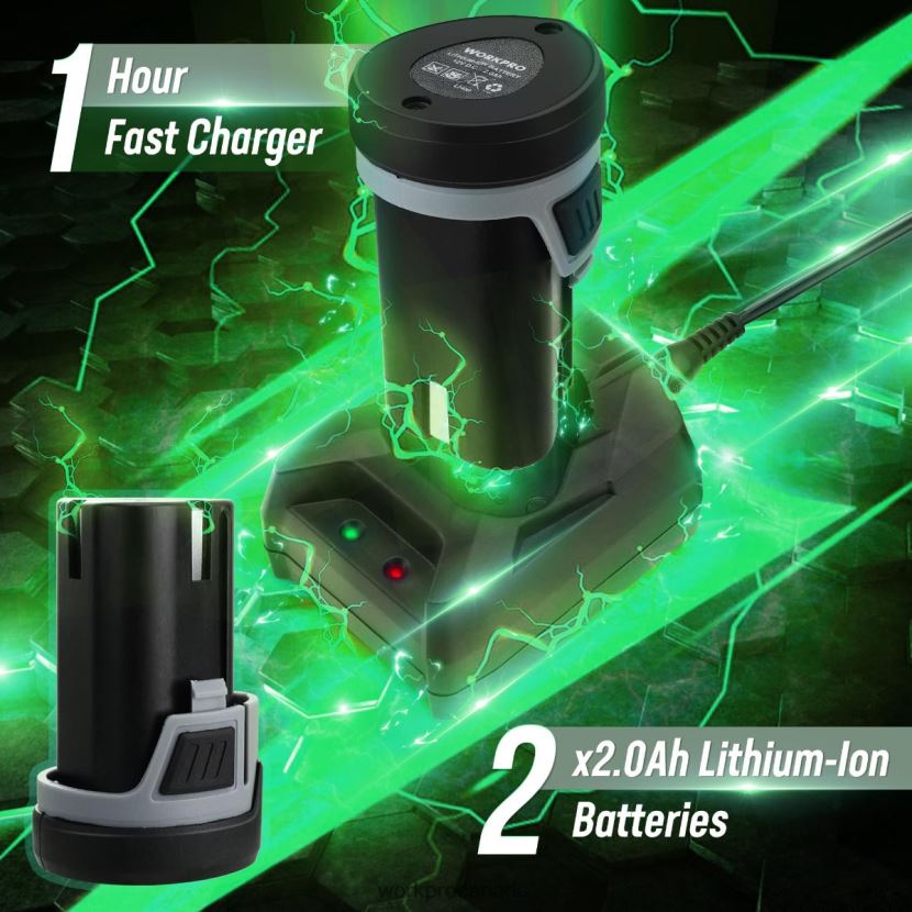 Morden WORKPRO 6-Inch Dual Action Cordless Car Buffer Polisher with 2 pcs 12V Rechargeable Battery Tool ZNRDXV238