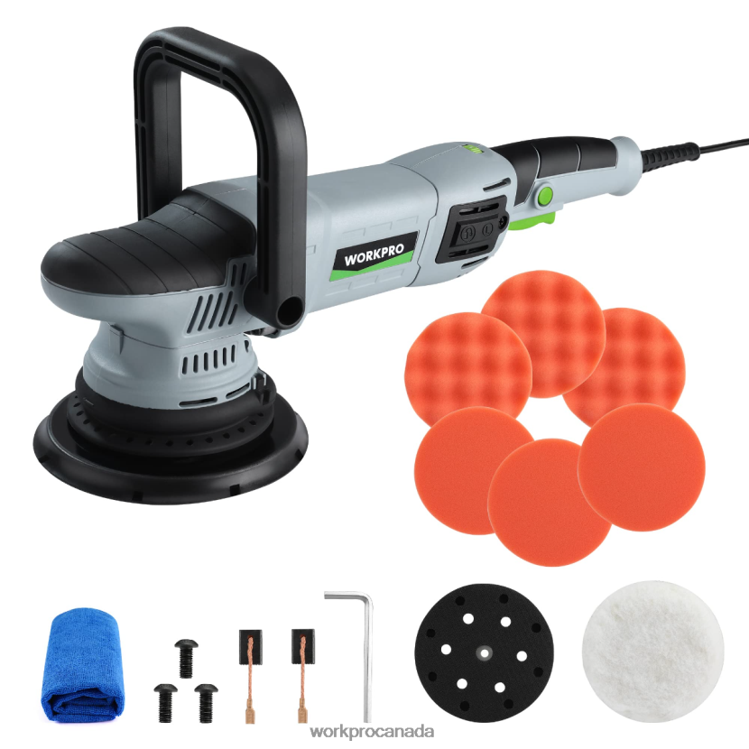 Morden WORKPRO Buffer Polisher, 6-inch 1080W Dual Action Random Orbital Polish Kit Tool ZNRDXV240