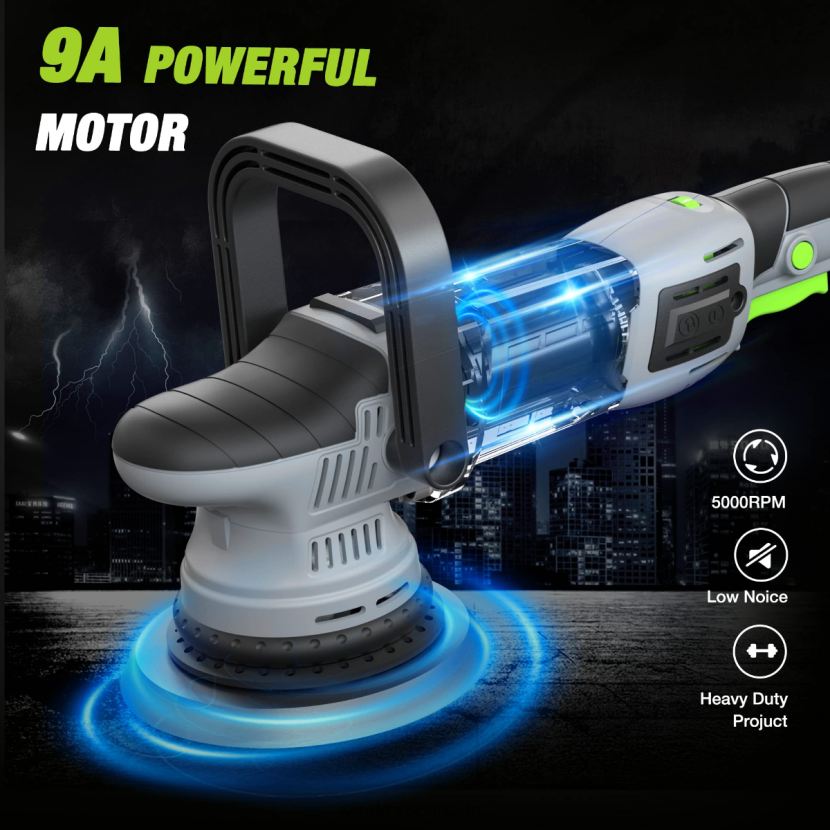 Morden WORKPRO Buffer Polisher, 6-inch 1080W Dual Action Random Orbital Polish Kit Tool ZNRDXV240