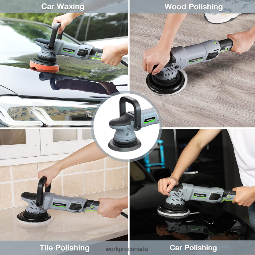 Morden WORKPRO Buffer Polisher, 6-inch 1080W Dual Action Random Orbital Polish Kit Tool ZNRDXV240