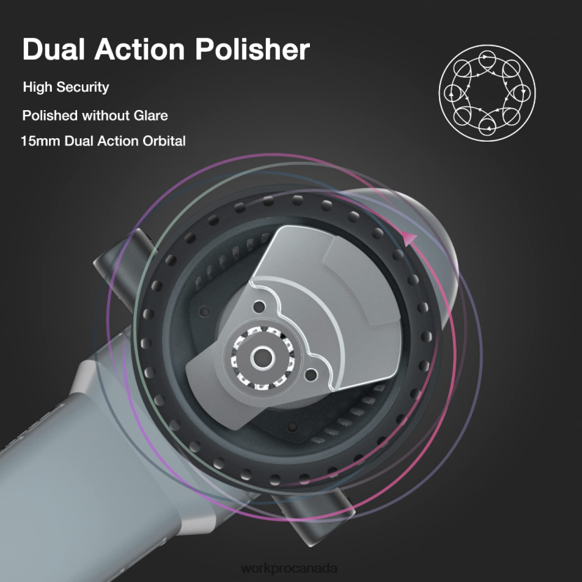 Morden WORKPRO Buffer Polisher, 6-inch 1080W Dual Action Random Orbital Polish Kit Tool ZNRDXV240