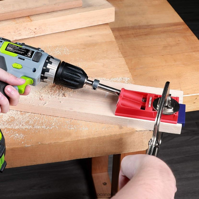 Morden WORKPRO Plastic Plugs Coarse Square Driver Screws Pocket Hole Jig Kit Tool ZNRDXV201