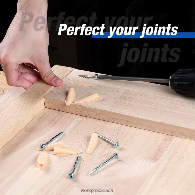 Morden WORKPRO Plastic Plugs Coarse Square Driver Screws Pocket Hole Jig Kit Tool ZNRDXV201