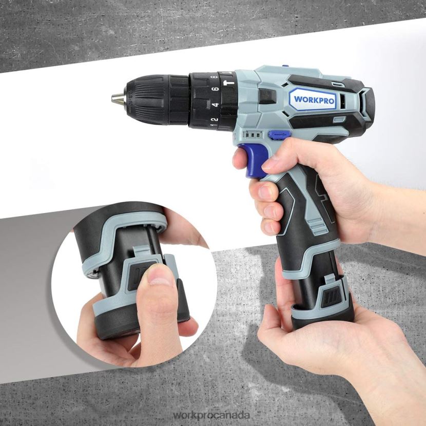 Helpful WORKPRO 12V 2.0Ah Lithium-ion Battery Pack Tool ZNRDXV224