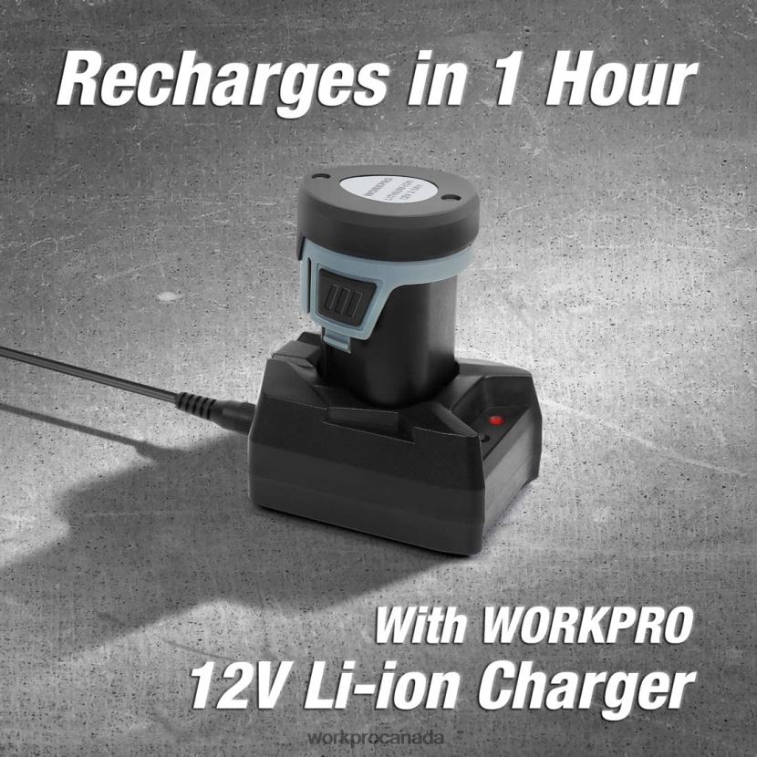 Helpful WORKPRO 12V 2.0Ah Lithium-ion Battery Pack Tool ZNRDXV224