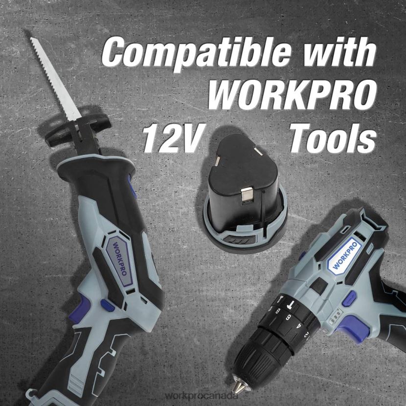 Helpful WORKPRO 12V 2.0Ah Lithium-ion Battery Pack Tool ZNRDXV224