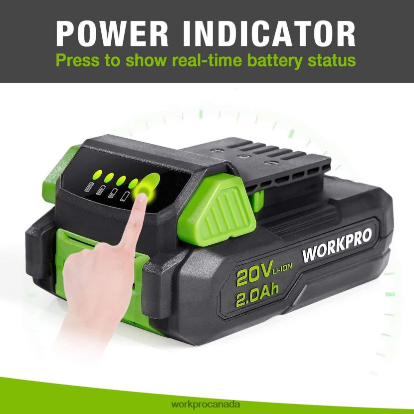 Morden WORKPRO 20V 2.0Ah Lithium-ion Battery Pack Tool ZNRDXV218