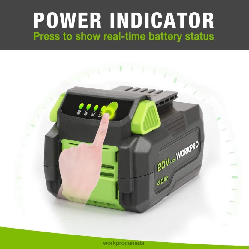 Morden WORKPRO 20V 4.0Ah Lithium-ion Battery Pack Tool ZNRDXV217