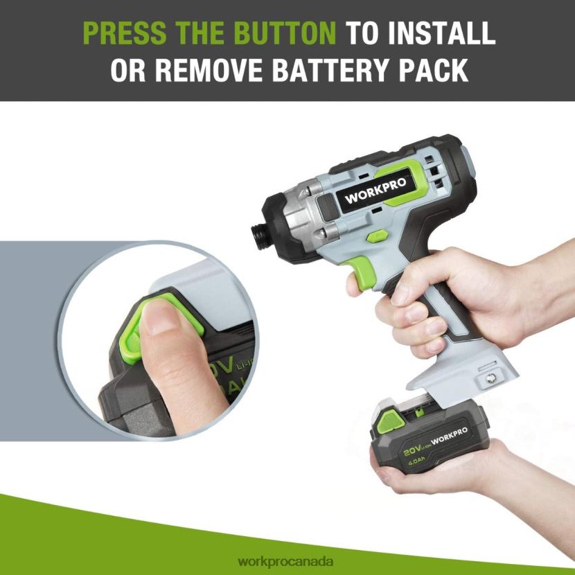 Morden WORKPRO 20V 4.0Ah Lithium-ion Battery Pack Tool ZNRDXV217