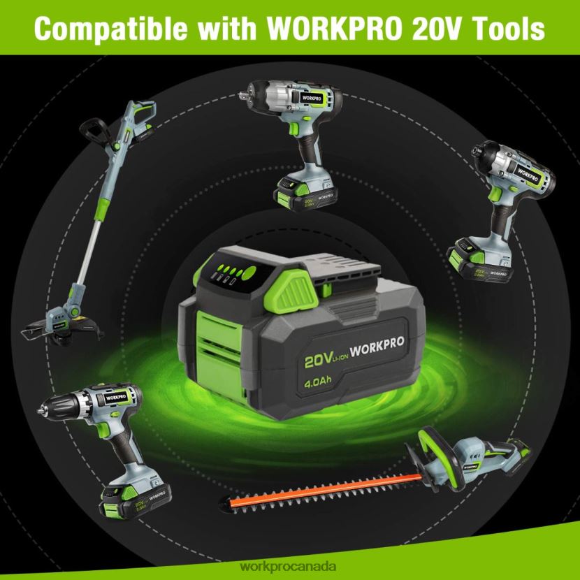 Morden WORKPRO 20V 4.0Ah Lithium-ion Battery Pack Tool ZNRDXV217