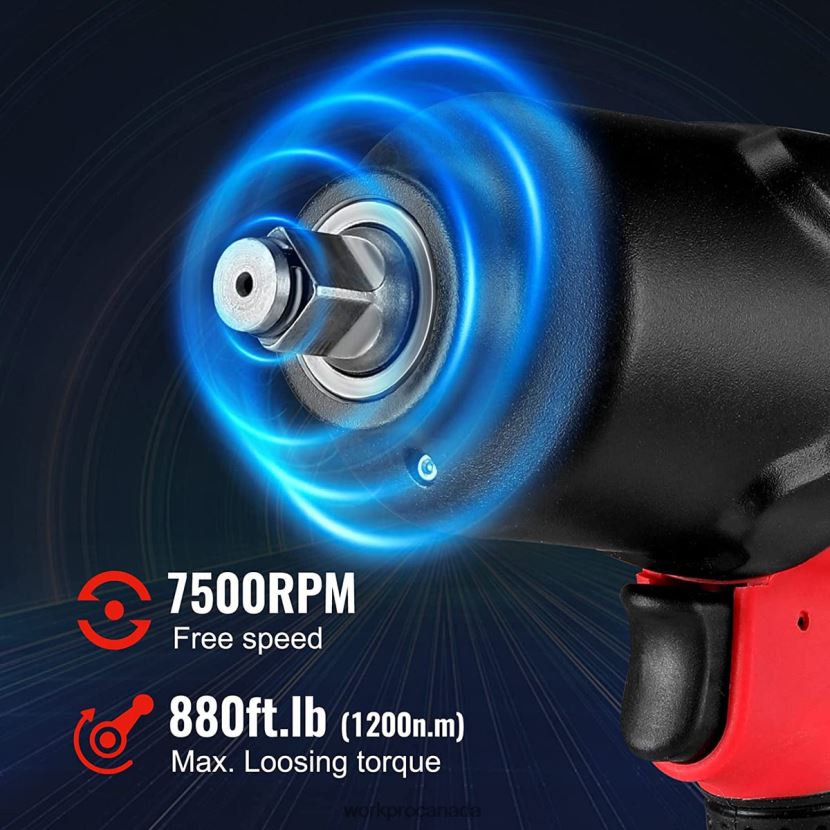 Helpful WORKPRO Drive Air Impact Wrench for Changing TiresAuto Repair Tool ZNRDXV189