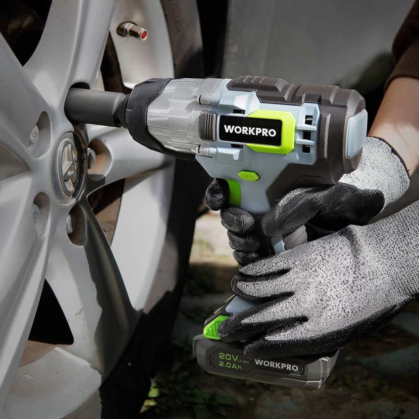 Morden WORKPRO 20V Cordless Impact Wrench with Fast Charger Belt Clip for Easy Carrying Tool ZNRDXV187