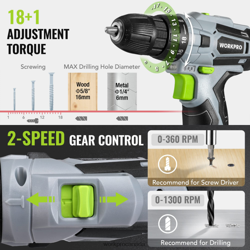 Pink/Grey WORKPRO 108-Piece Portable Tool Set with Power Drill Tool ZNRDXV173