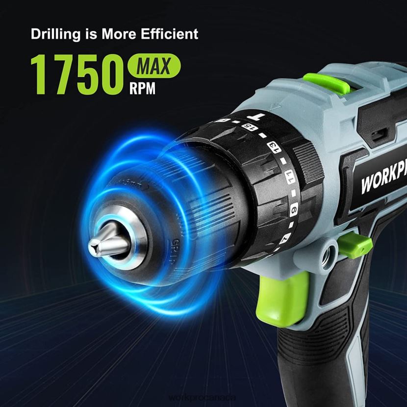 Useful WORKPRO 20V Max Cordless Drill Driver Set, Electric Power Impact Drill Tool with 102 Pieces Accessories, 2 x 2.0Ah Li-ion Batteries with Fast Charger Tool ZNRDXV170