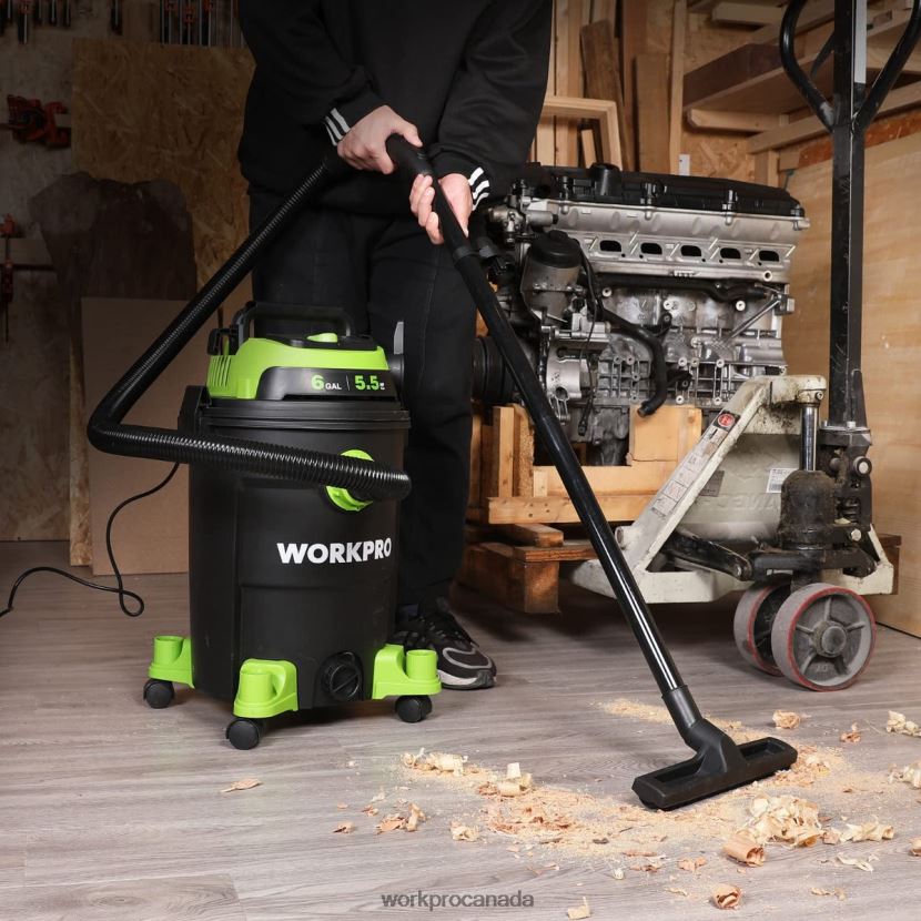 Helpful WORKPRO 6 Gallon Shop Vacuum 5.5 Peak Horsepower Shop Vac Cleaner with HEPA Filter Hose and Accessories Tool ZNRDXV215