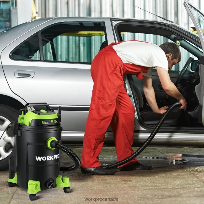 Helpful WORKPRO 6 Gallon Shop Vacuum 5.5 Peak Horsepower Shop Vac Cleaner with HEPA Filter Hose and Accessories Tool ZNRDXV215