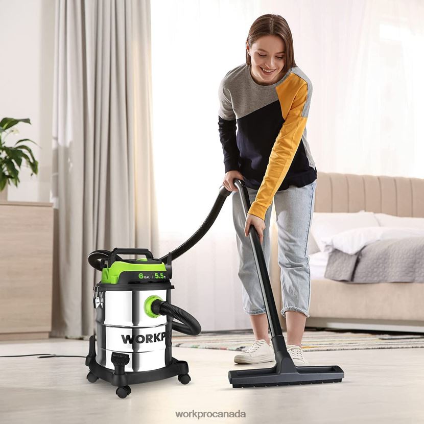 Morden WORKPRO 6 Gallon Wet/Dry Shop Vacuum with HEPA Filter, Hose and Accessories for Home/Jobsite Dust Collection Tool ZNRDXV213
