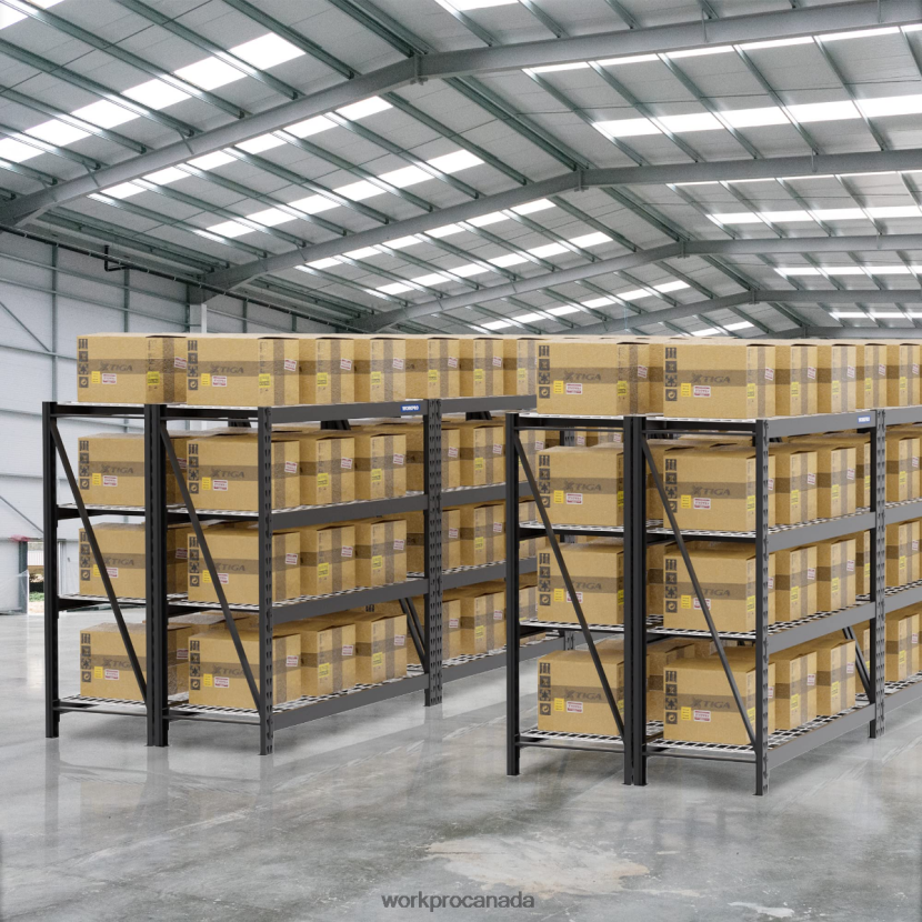 Helpful WORKPRO 4-Tier Metal Garage Shelving Unit,7200 LBS Capacity, Heavy Duty Industrial Adjustable Shelves Storage ZNRDXV10