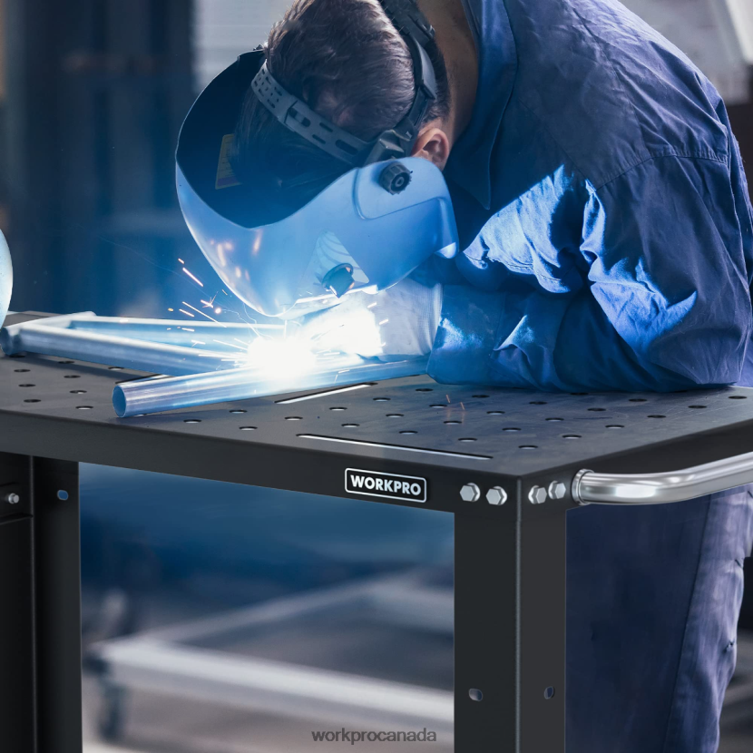 New WORKPRO Portable Welding Table, 1200 lbs Load Capacity, Nitriding Tabletop Storage ZNRDXV13