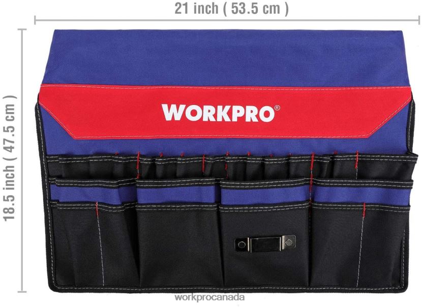 Helpful WORKPRO Bucket Tool Organizer with 51 Pockets (Tools Excluded) Storage ZNRDXV20