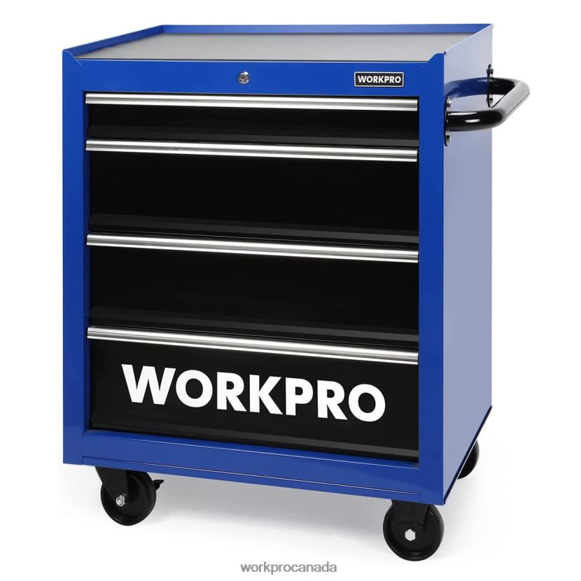 Morden WORKPRO 4-Drawer Tool Chest, 26-Inch Rolling Metal Tool Storage Cabinet with Casters, Locking System, Drawer Liner, 450 lbs Load Capacity Storage ZNRDXV17