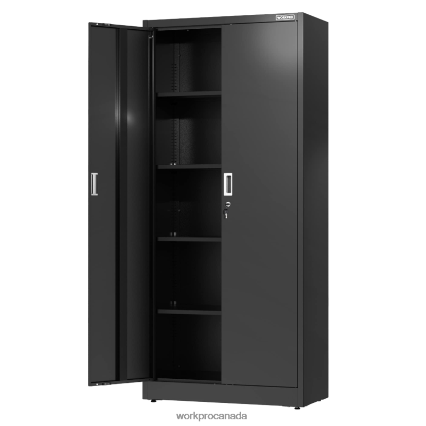 Morden WORKPRO Storage Cabinet, Metal Garage Cabinets with Doors and Shelves Storage ZNRDXV22