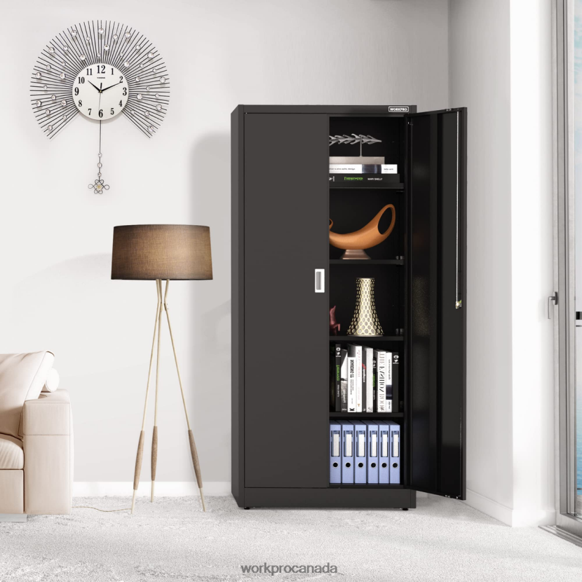 Morden WORKPRO Storage Cabinet, Metal Garage Cabinets with Doors and Shelves Storage ZNRDXV22