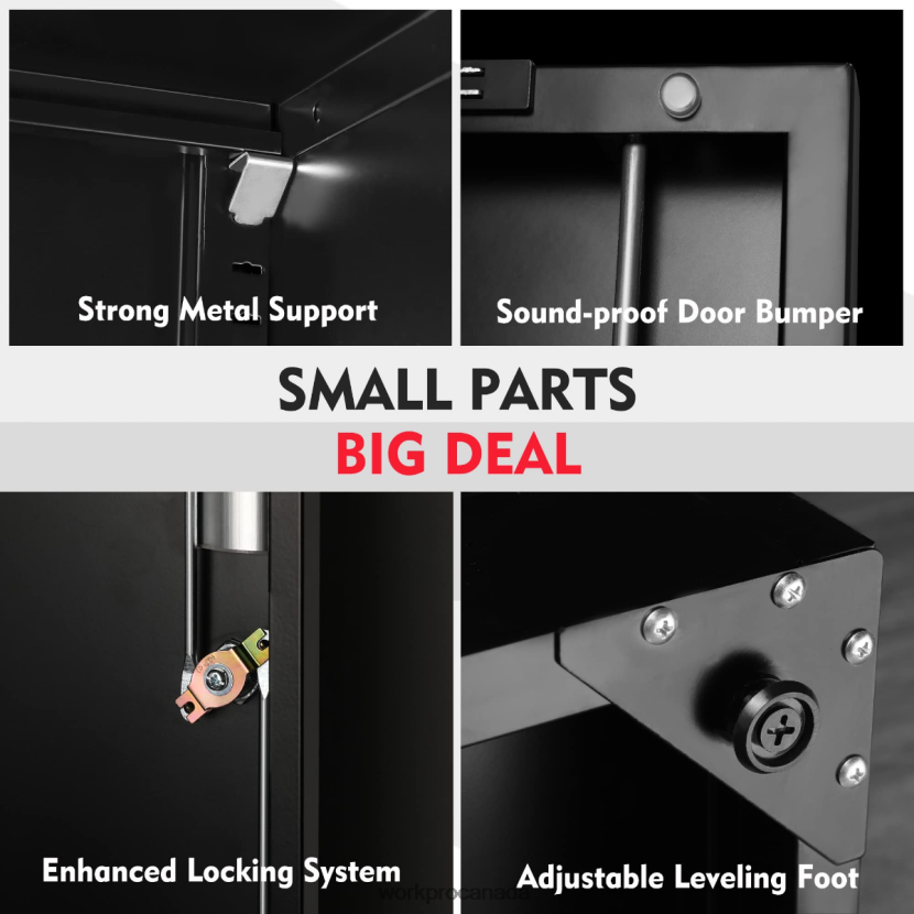Morden WORKPRO Storage Cabinet, Metal Garage Cabinets with Doors and Shelves Storage ZNRDXV22