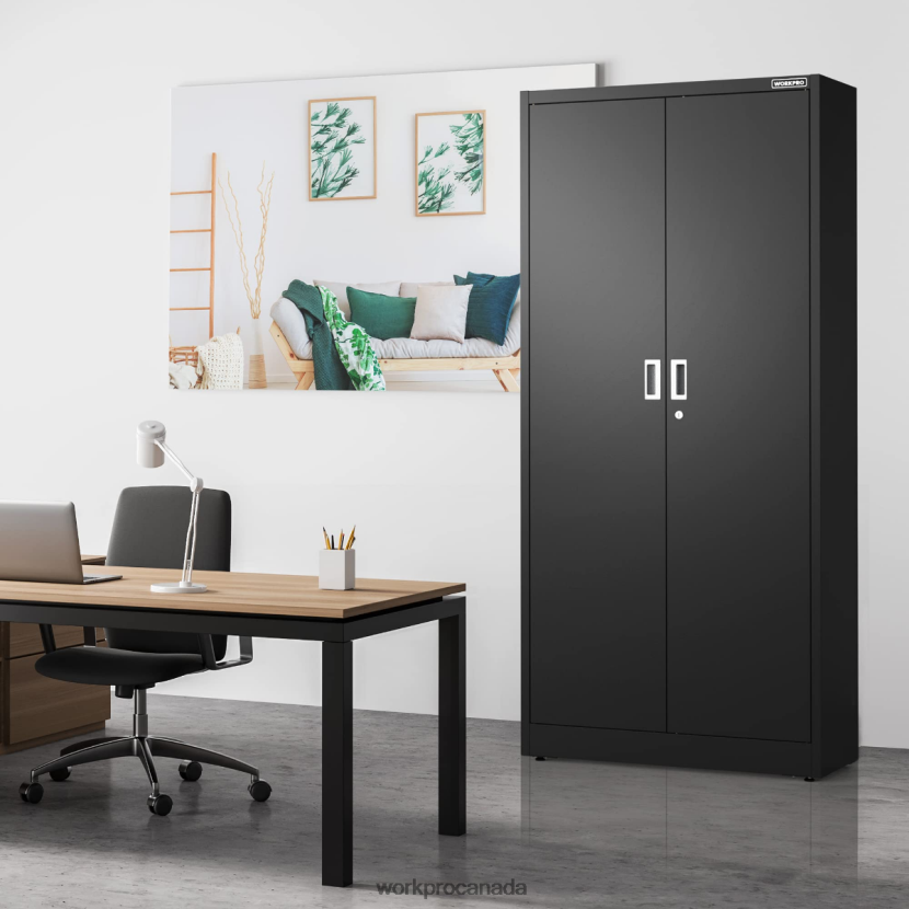 Morden WORKPRO Storage Cabinet, Metal Garage Cabinets with Doors and Shelves Storage ZNRDXV22